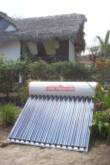 Duchas y agua caliente con paneles solares