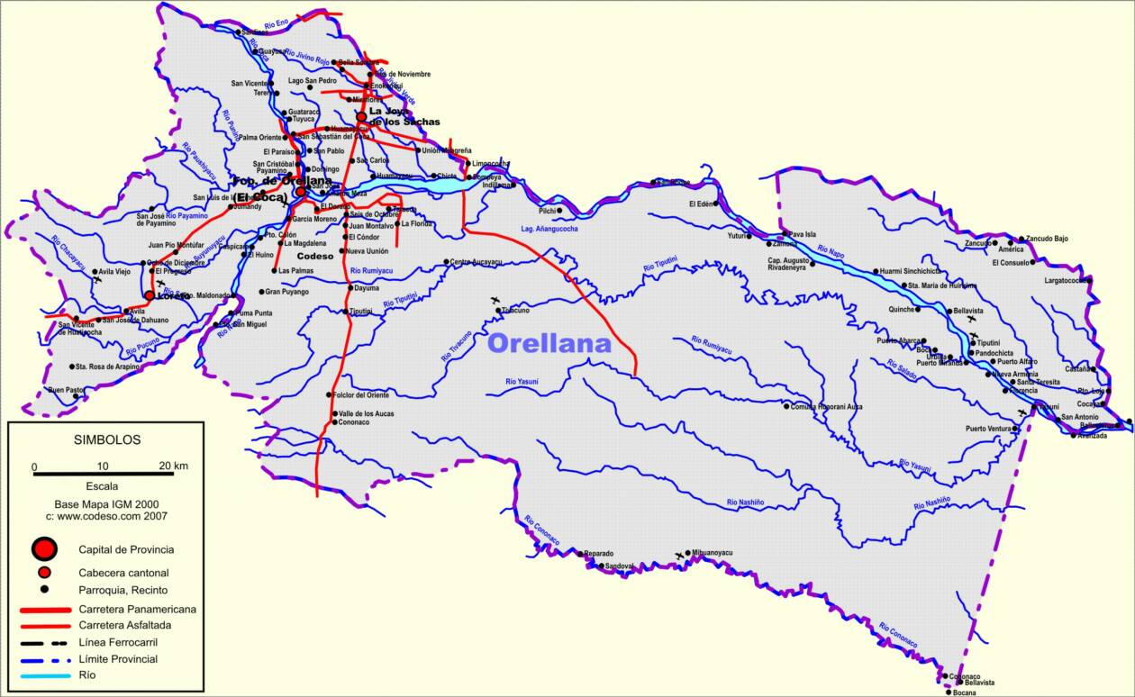 Mapa Map Landkarte Orellana