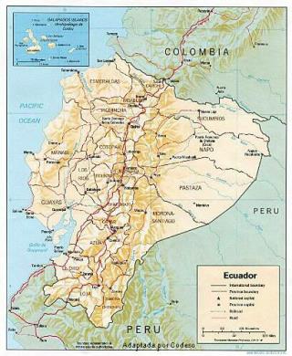 mapa del Ecuador